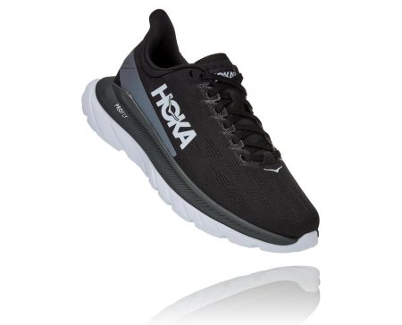 Hoka Mach 4 Ženske Tekaški Čevlji Črna / Temno Siva SI-905264Y